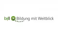 Logo mit Text: bill Bildung mit Weitblick